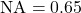 \mathrm{NA} = 0.65