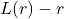 L(r)-r