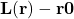 \mathbf{L(r) - r \gt 0}